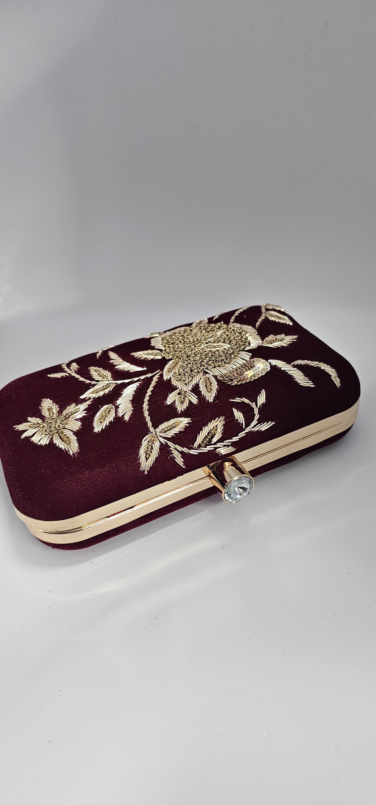 Indian Purse Indian Potli Maroon Velvet Polti Bag Indian Bag Pakistani Bag Pakistani Potli Indian Bridal Burgundy Dulhan Purse Zardozi Purse