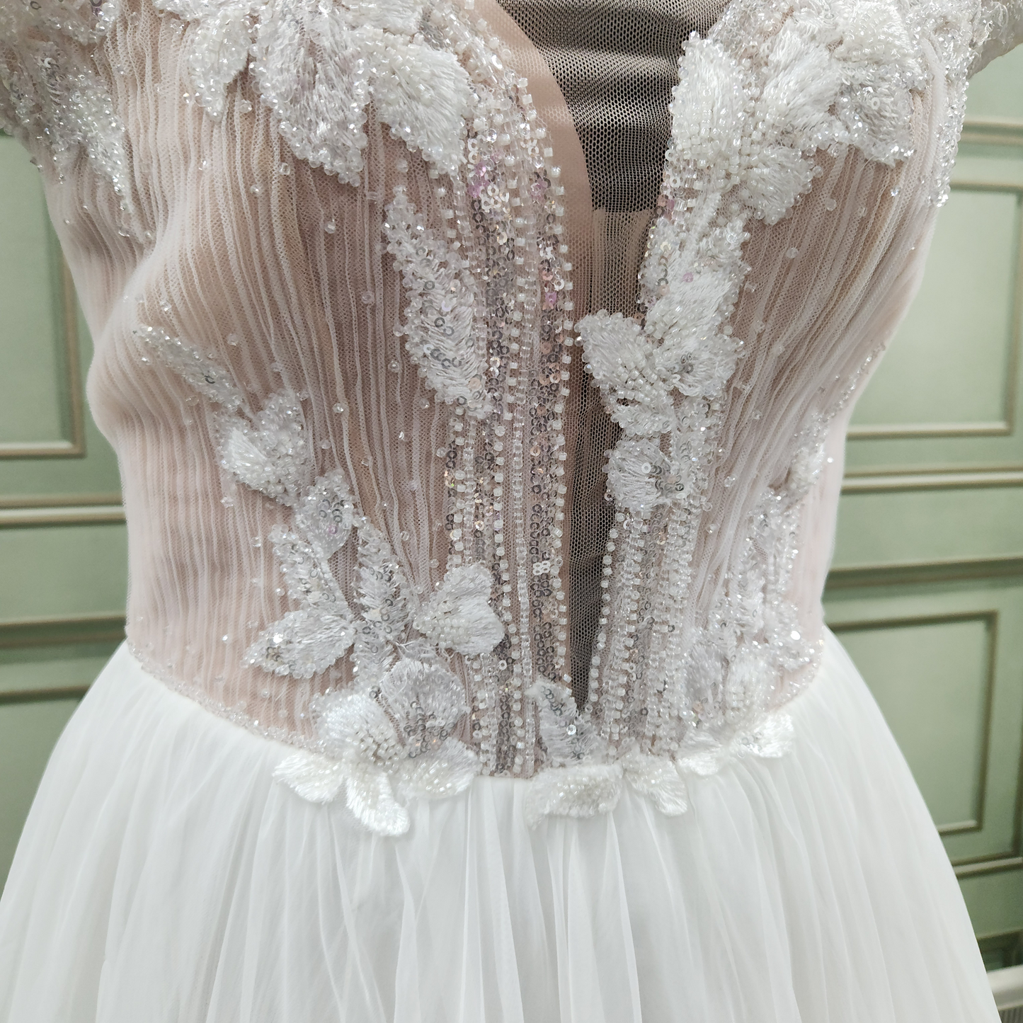 White English Bridal Dress/ Designer: Luce Sposa