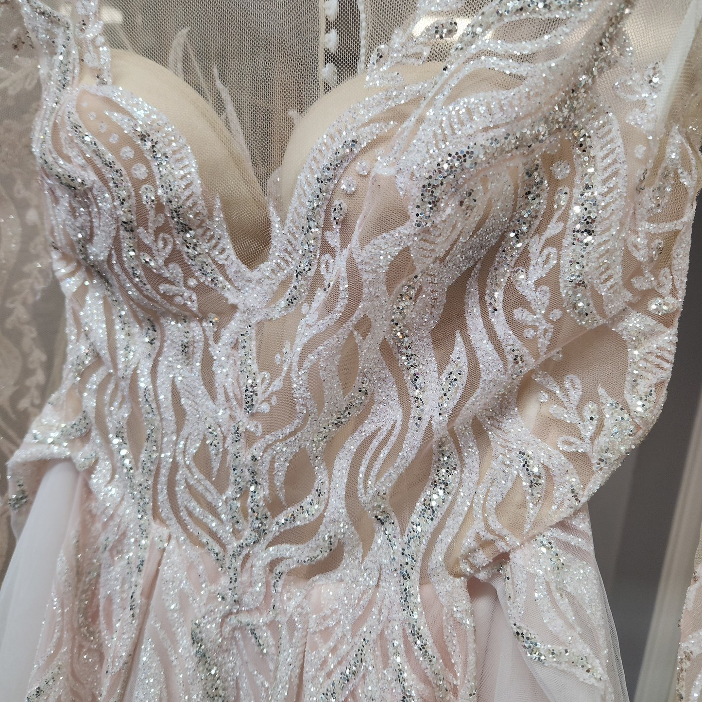 Baby Pink Wedding Dress/ Designer: Tina Valerdi