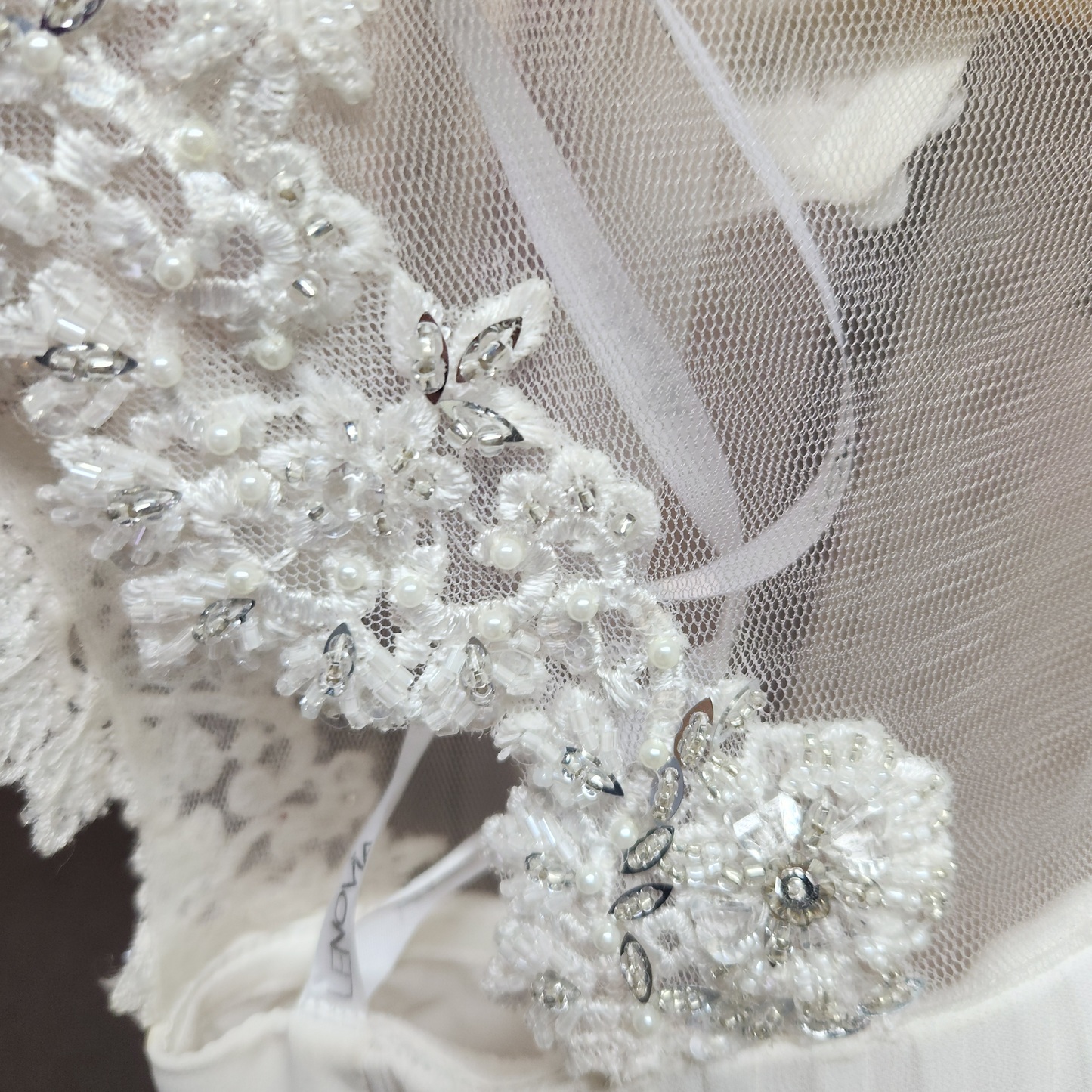 White English Bridal Dress/ Designer: Lenovia