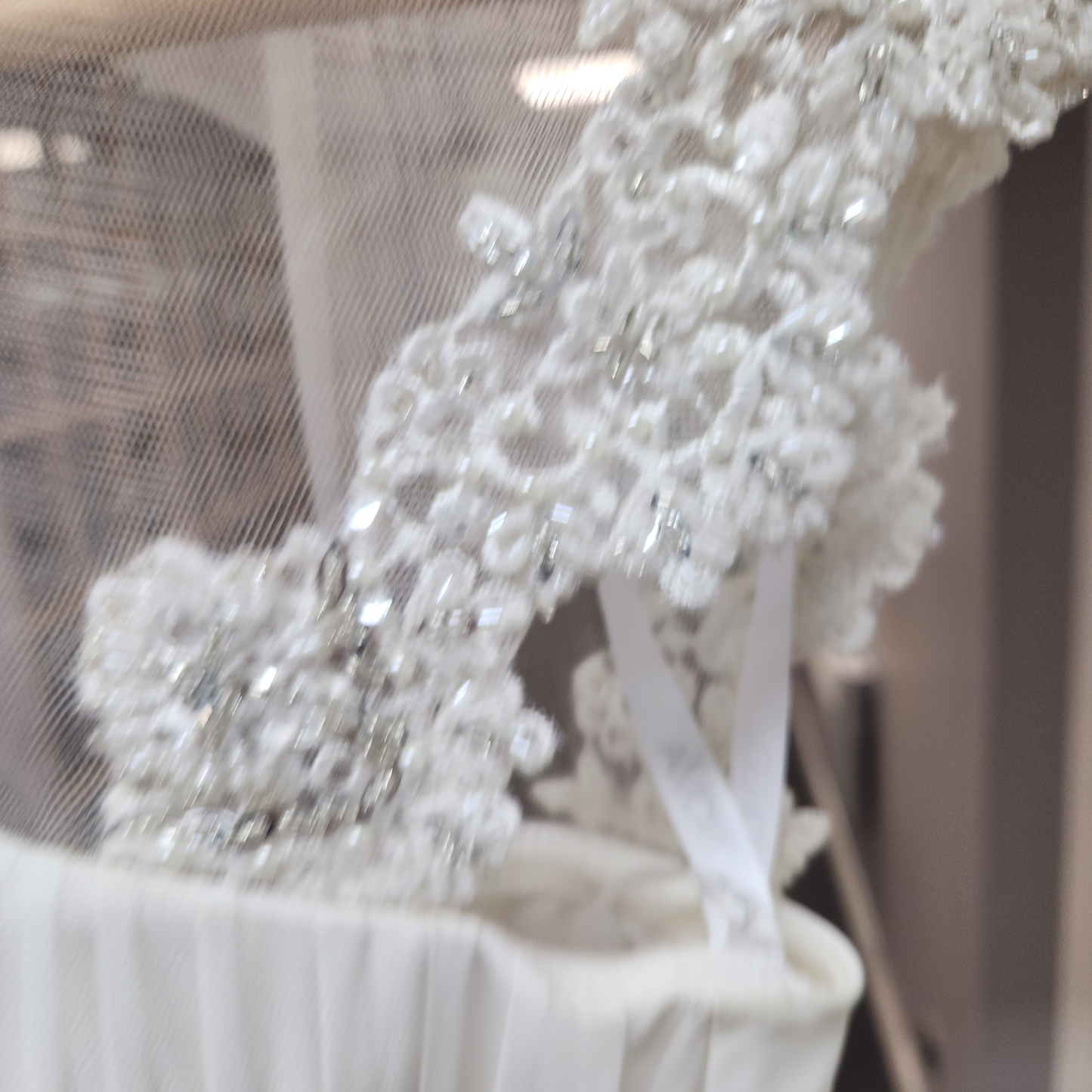 White English Bridal Dress/ Designer: Lenovia