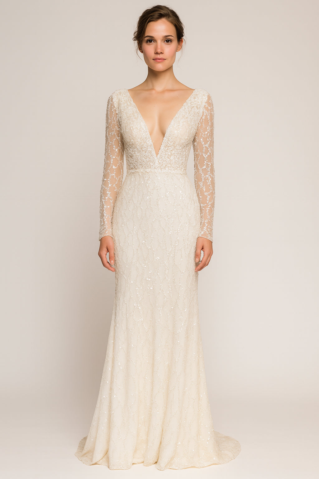 White English Bridal Dress/ Designer: Luce Sposa