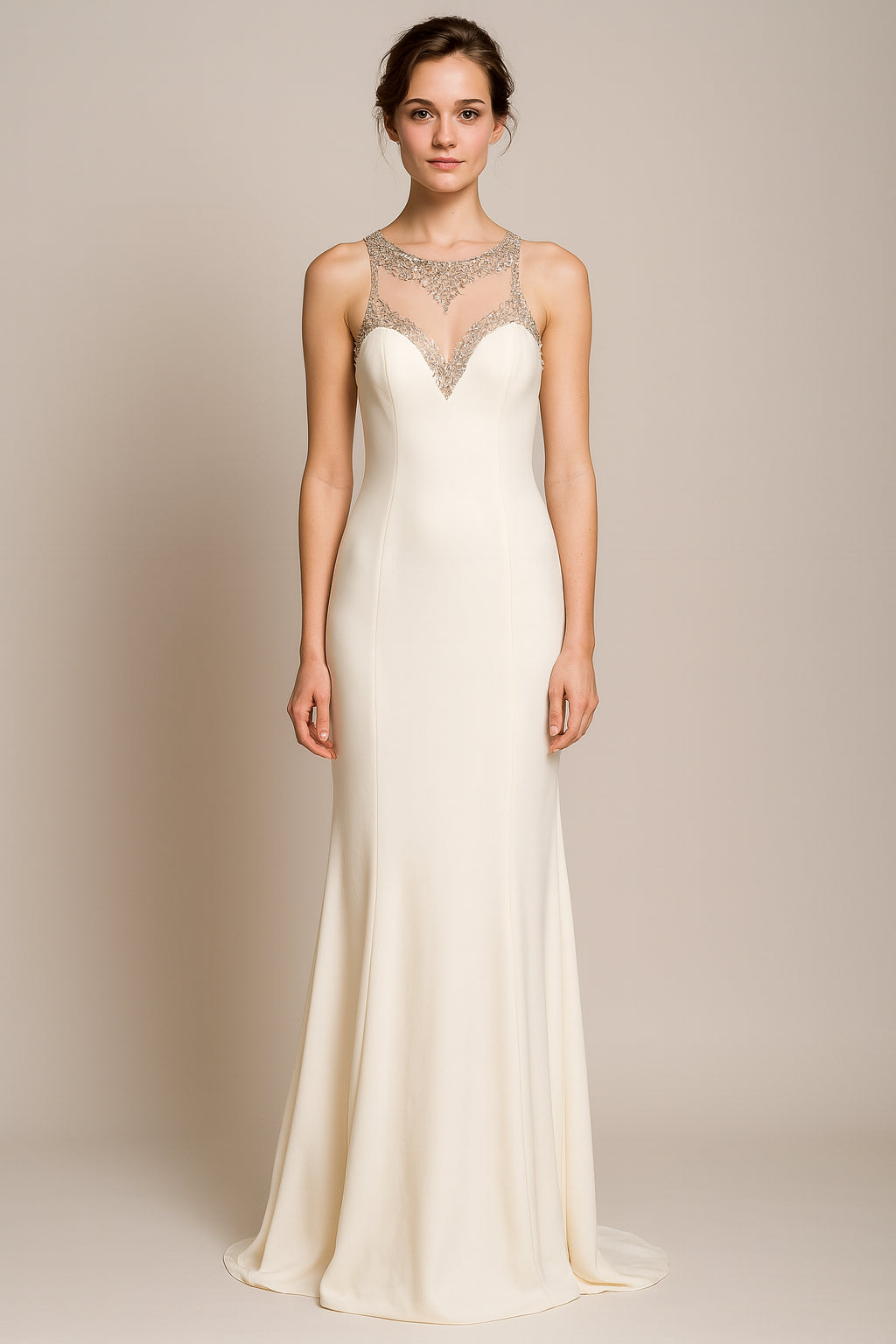 White English Bridal Dress/ Designer: Lenovia