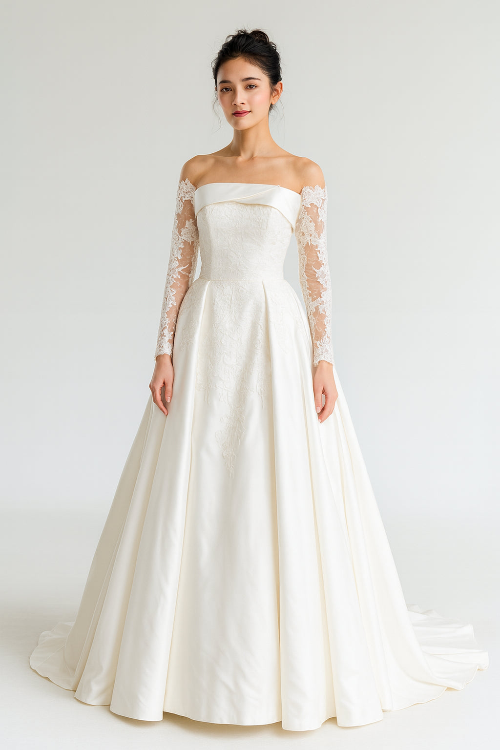 White Bridal Wedding Dress/ Designer: Tina Valerdi