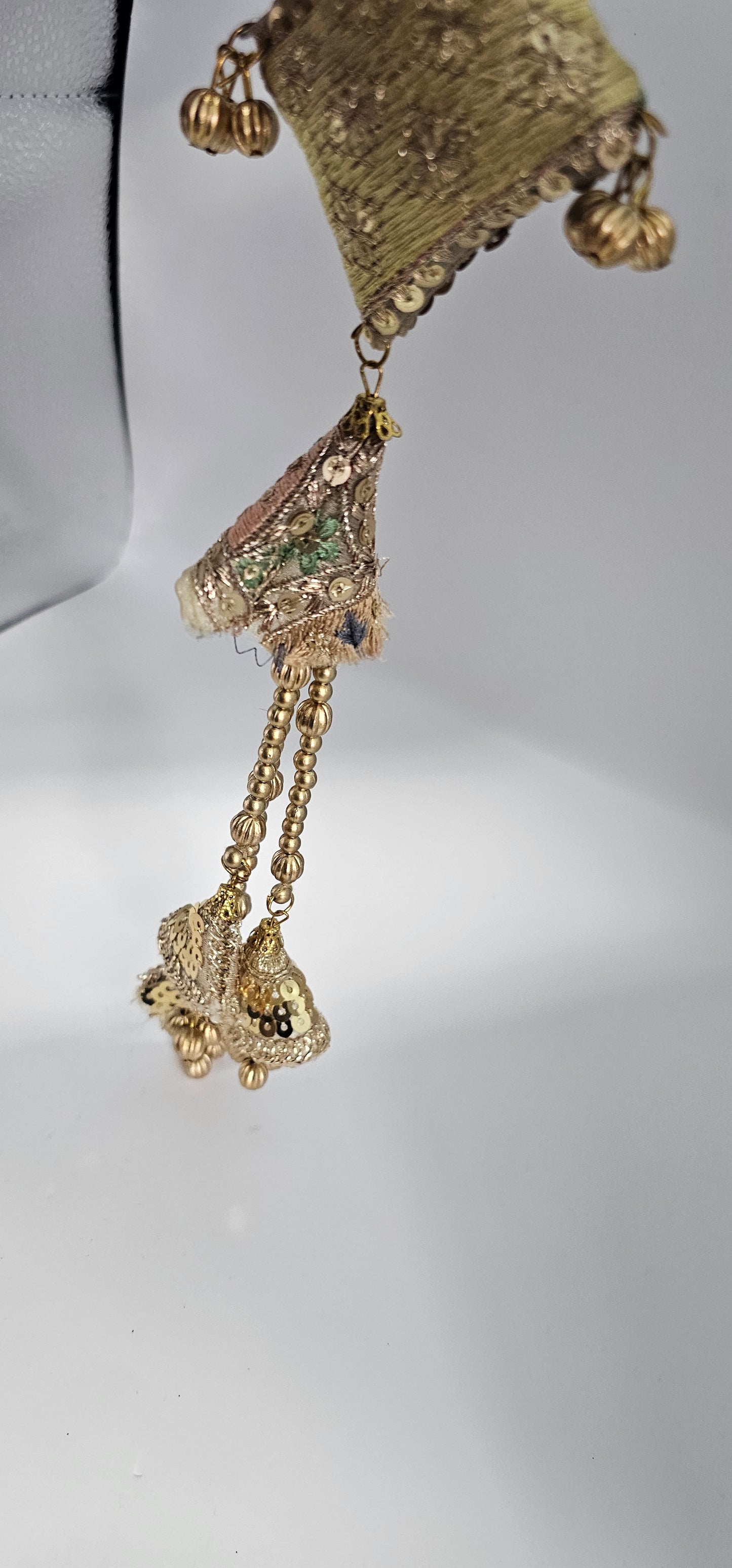 Antique Hand Embroidered Ear Rings