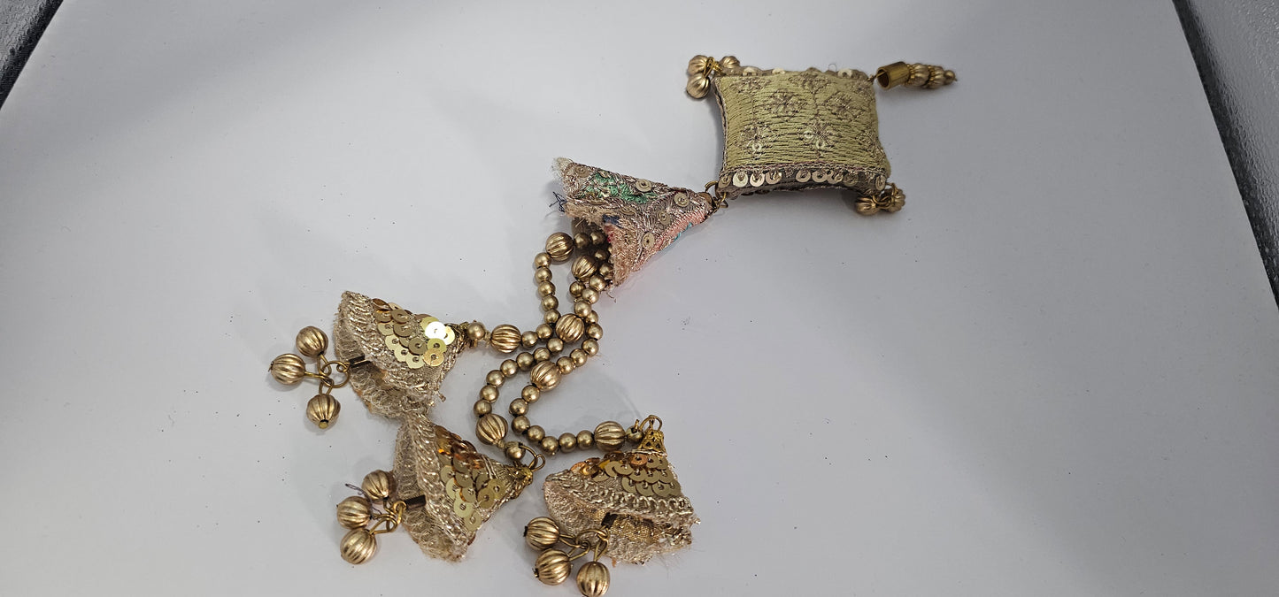 Antique Hand Embroidered Ear Rings