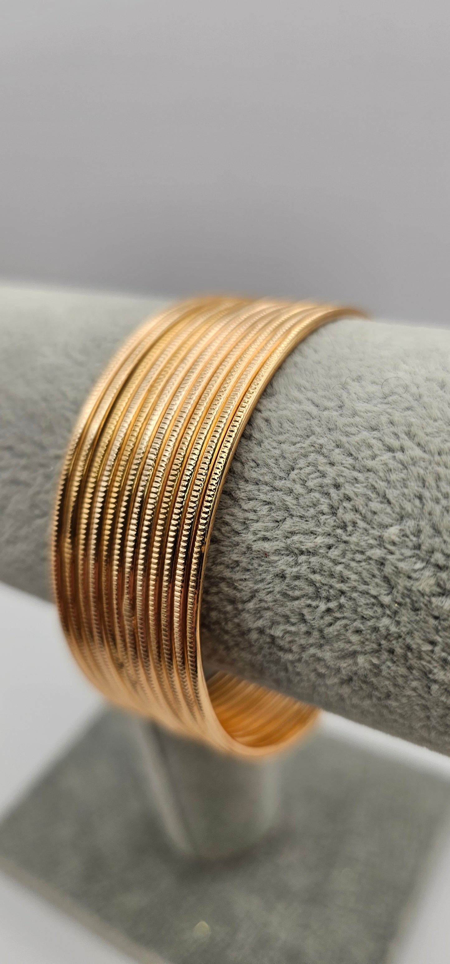 Indian Gold Touchstone Bangles Size 2.4