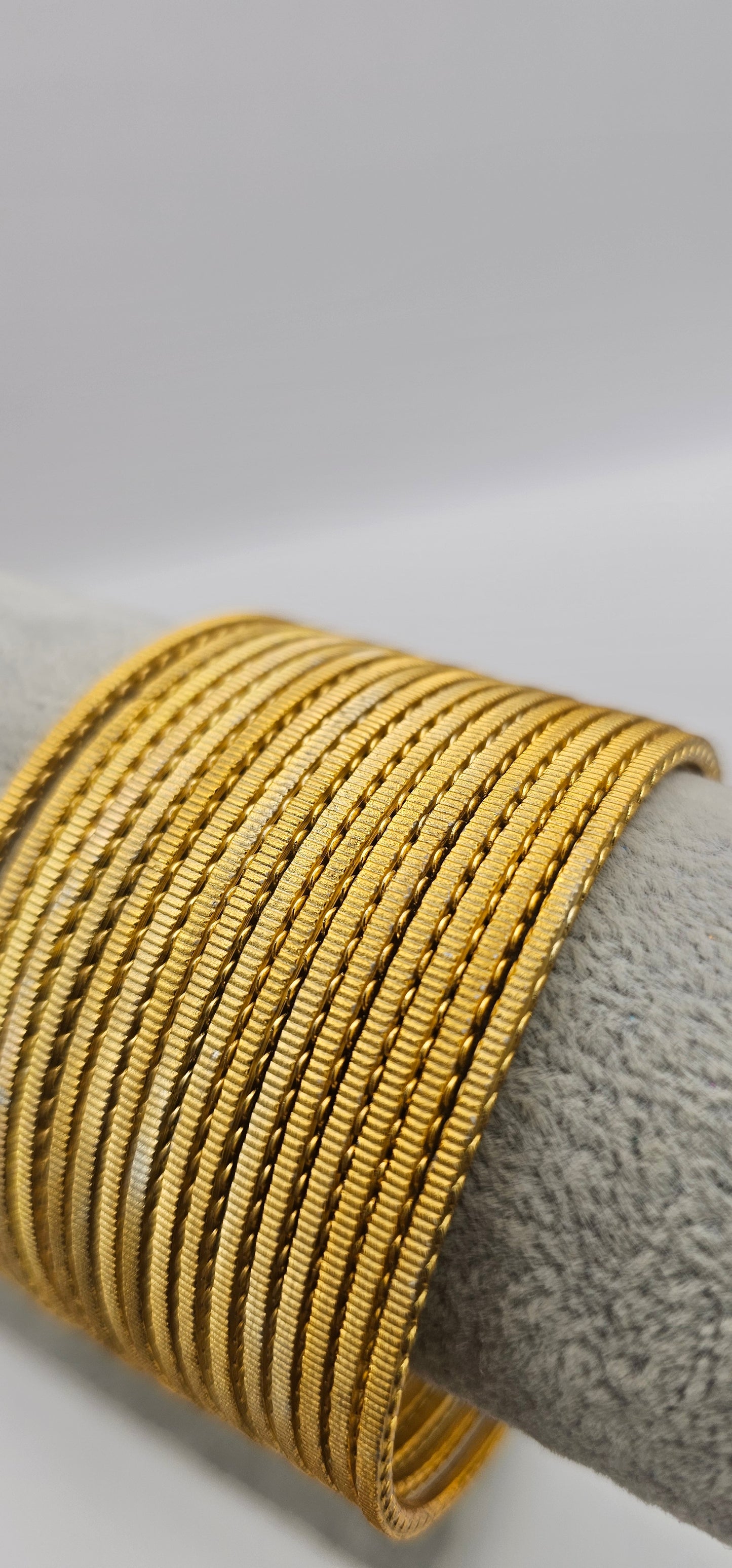 Gold Touchstone Metal Bangles Size 2.10