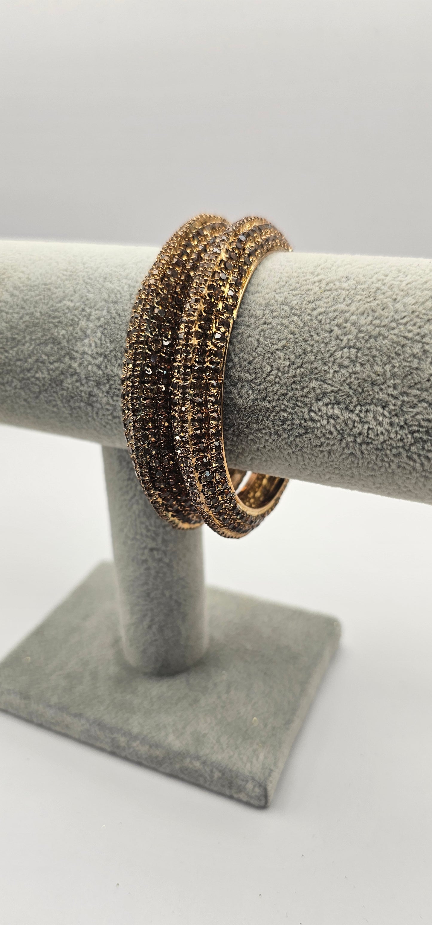 Antique Gold Stone Bangles 2.10