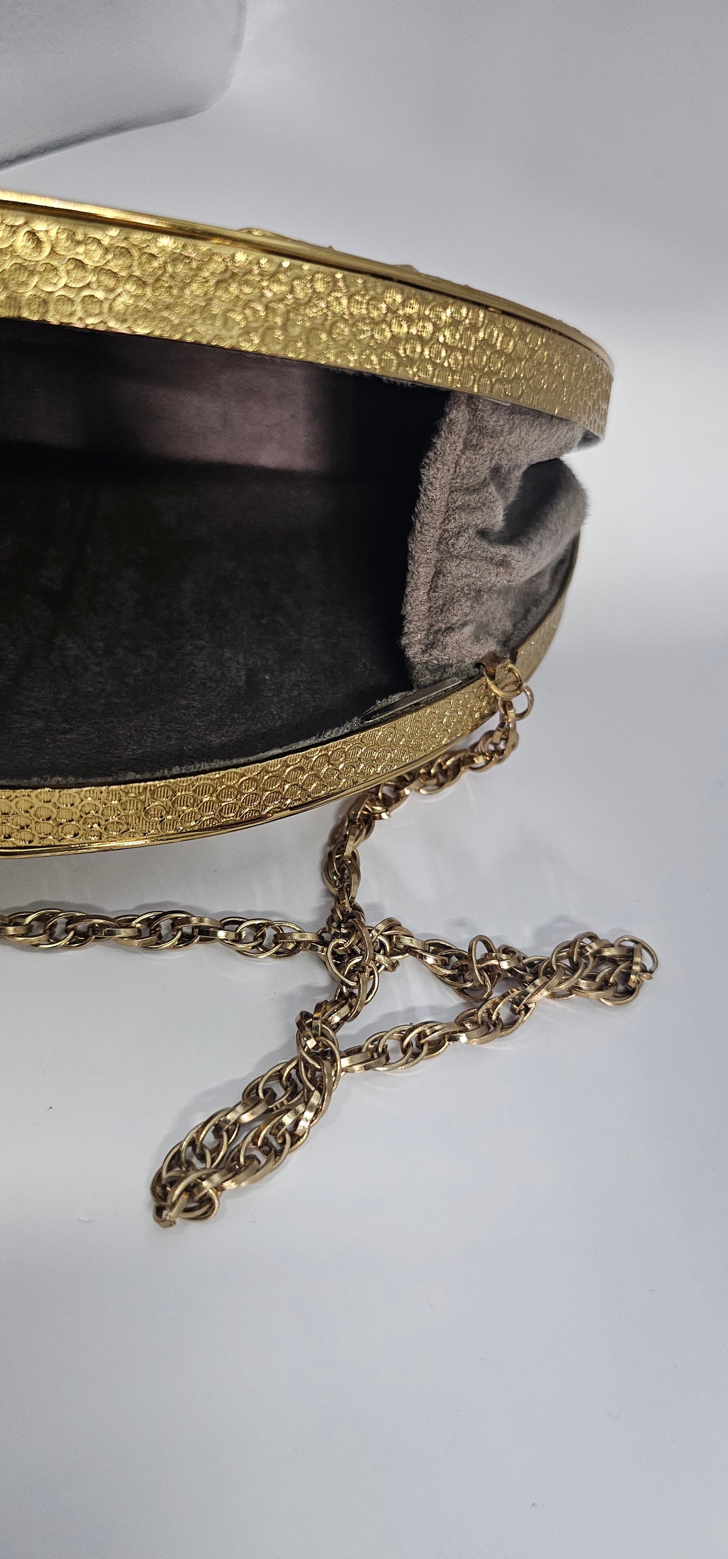 Gold & Mother Of Pearl Clutch Bag