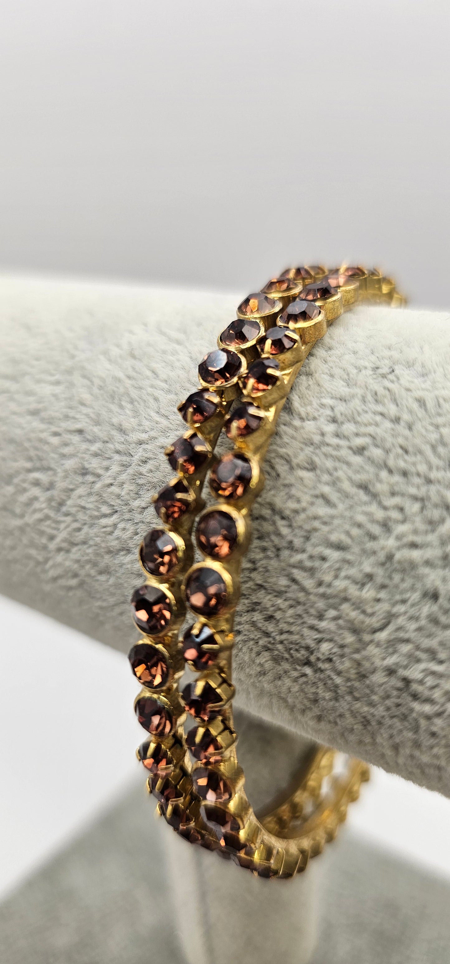 Topaz & Gold Set Bangle