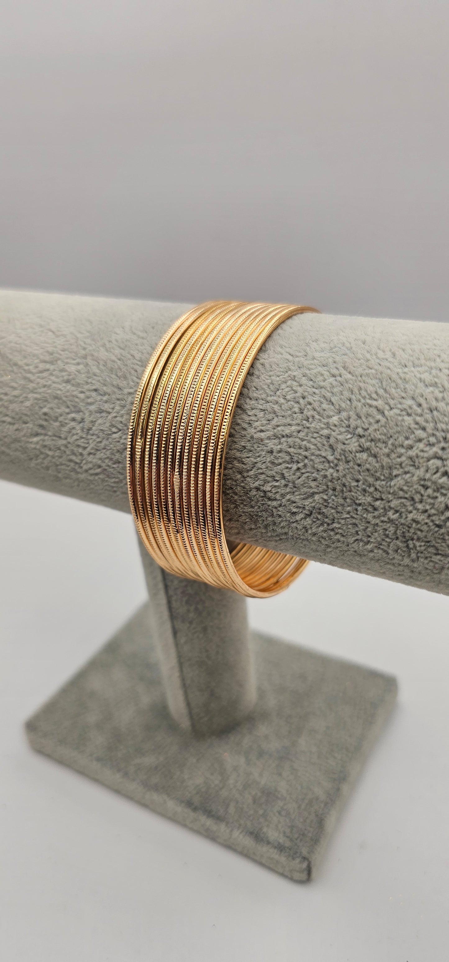 Indian Gold Touchstone Bangles Size 2.4