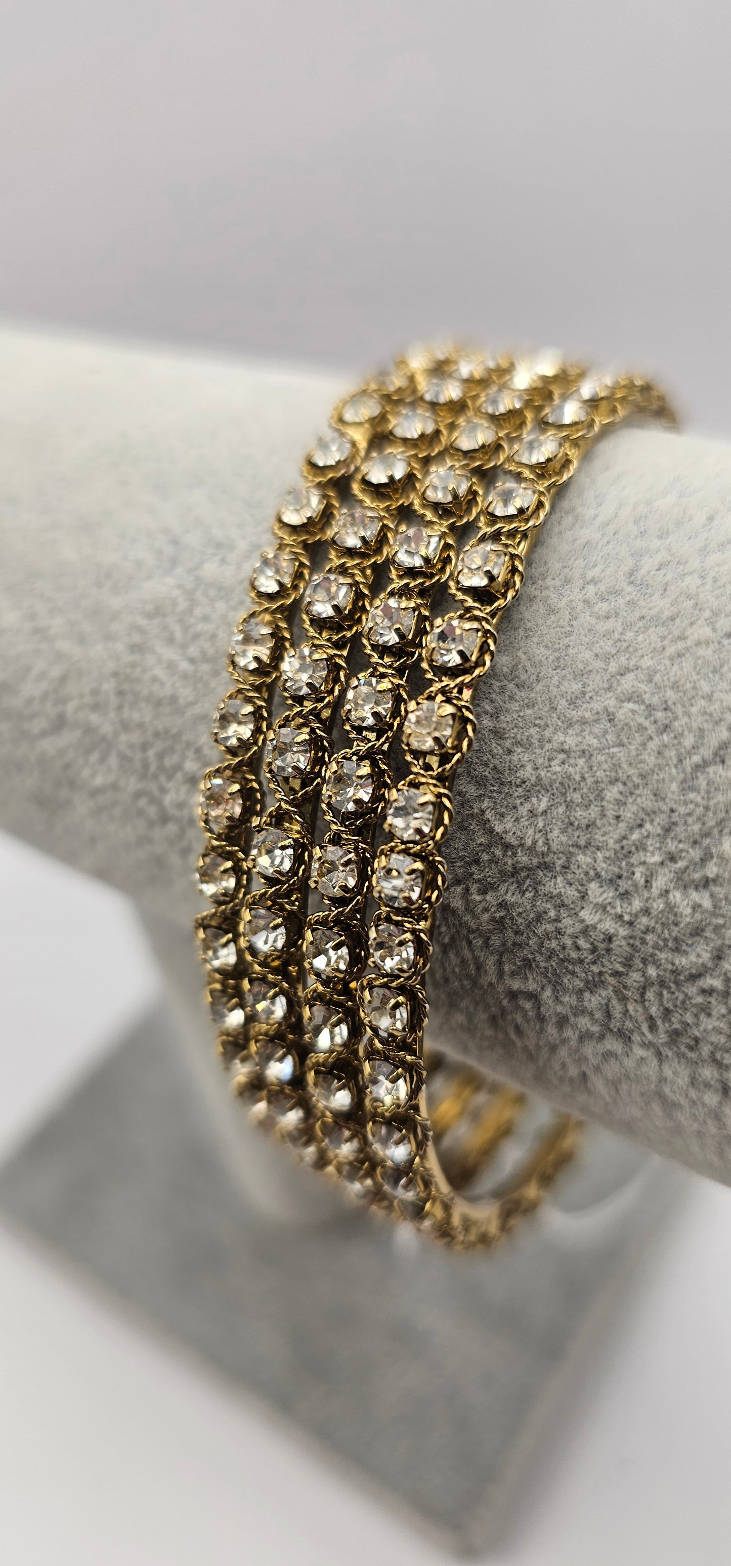 Original Antique Gold Polki Bangles Size 2.10