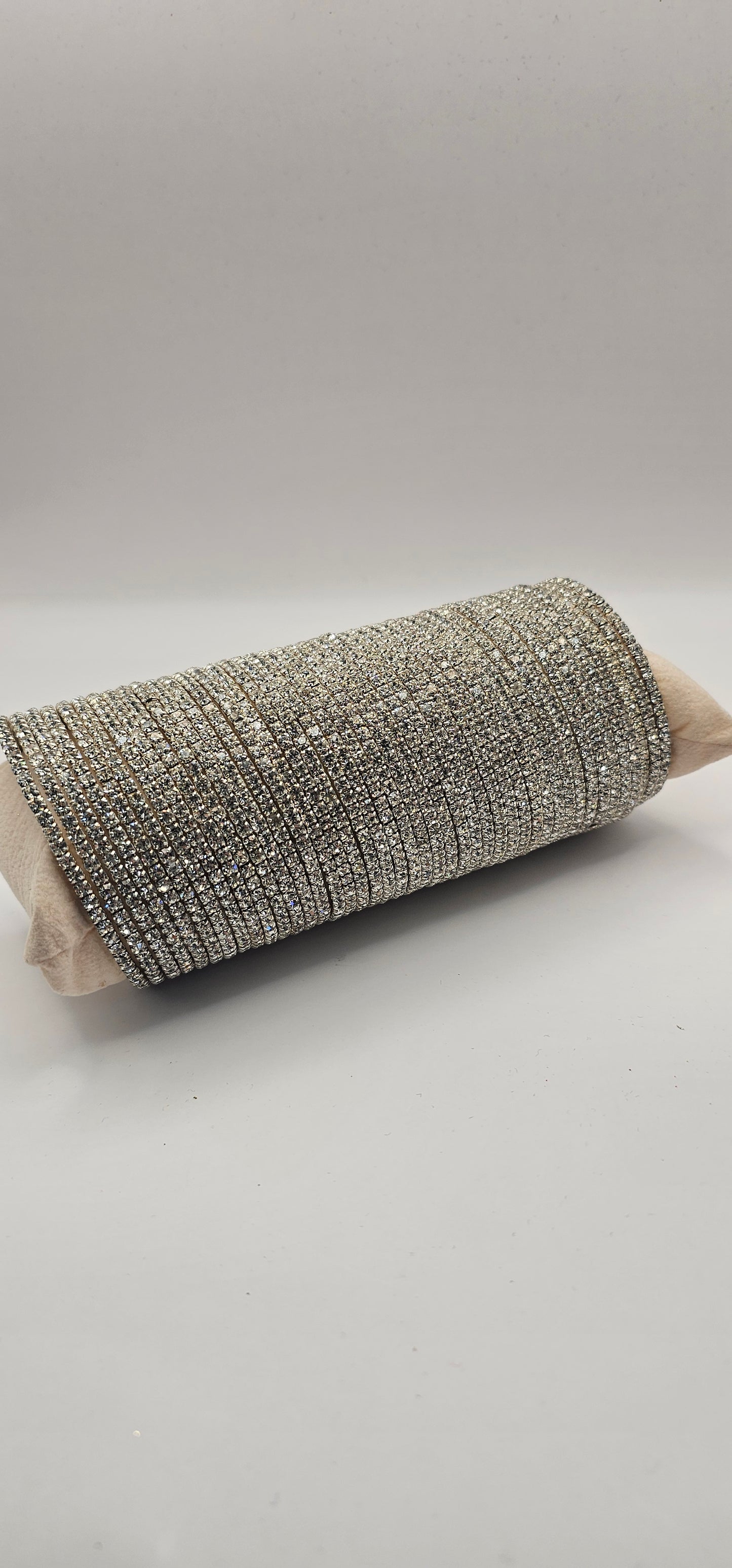 Indian Silver Finish bangles Set/ Bollywood Style Bangle/ American Diamond Bangles/Bracelet Bridal bangles Size 2.8
