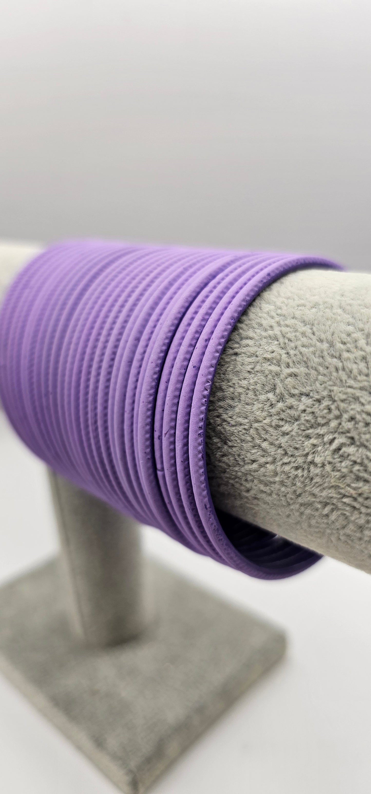 Purple Plain Metal Bangles Size 2.8