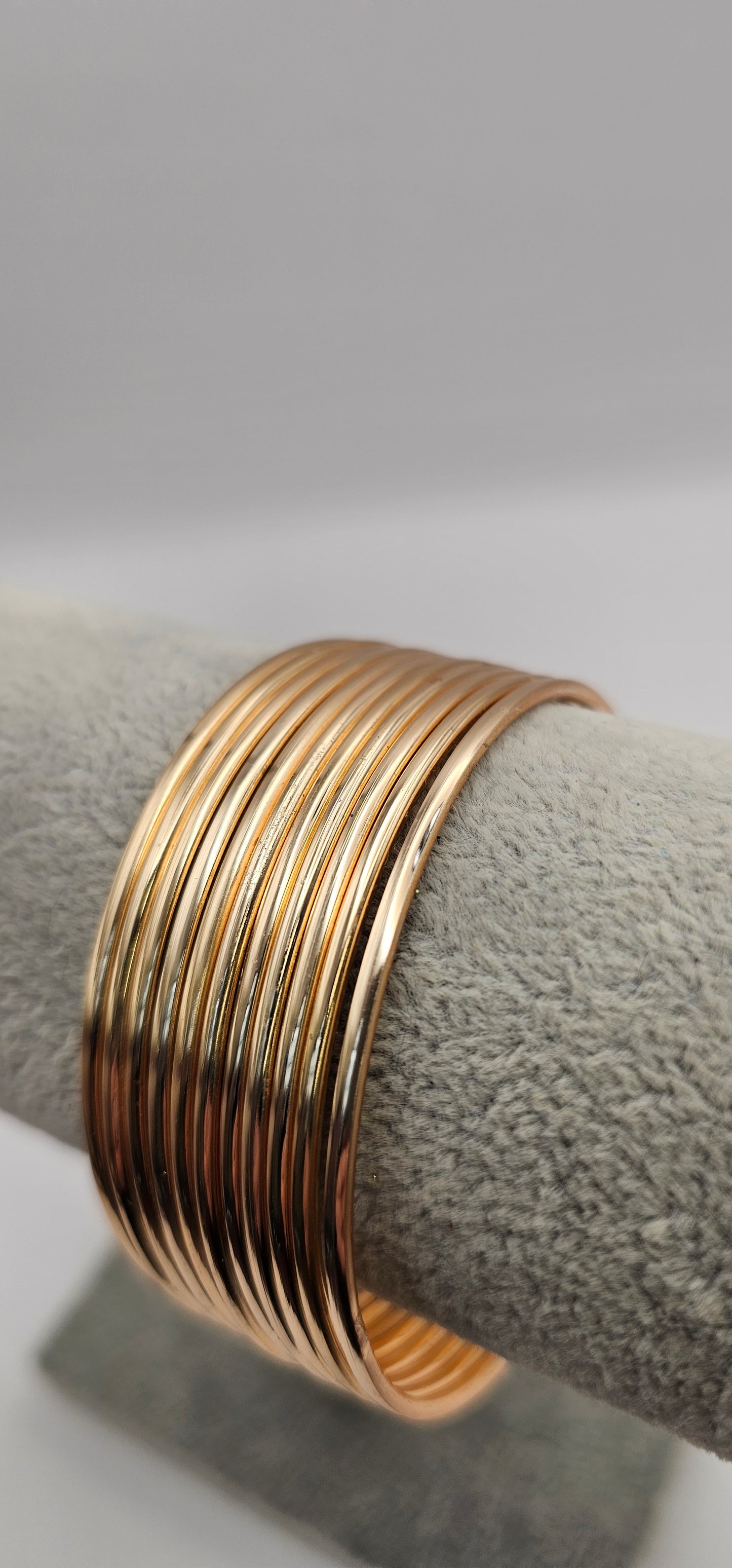 Indian Gold Plain Bangles Size 2.8