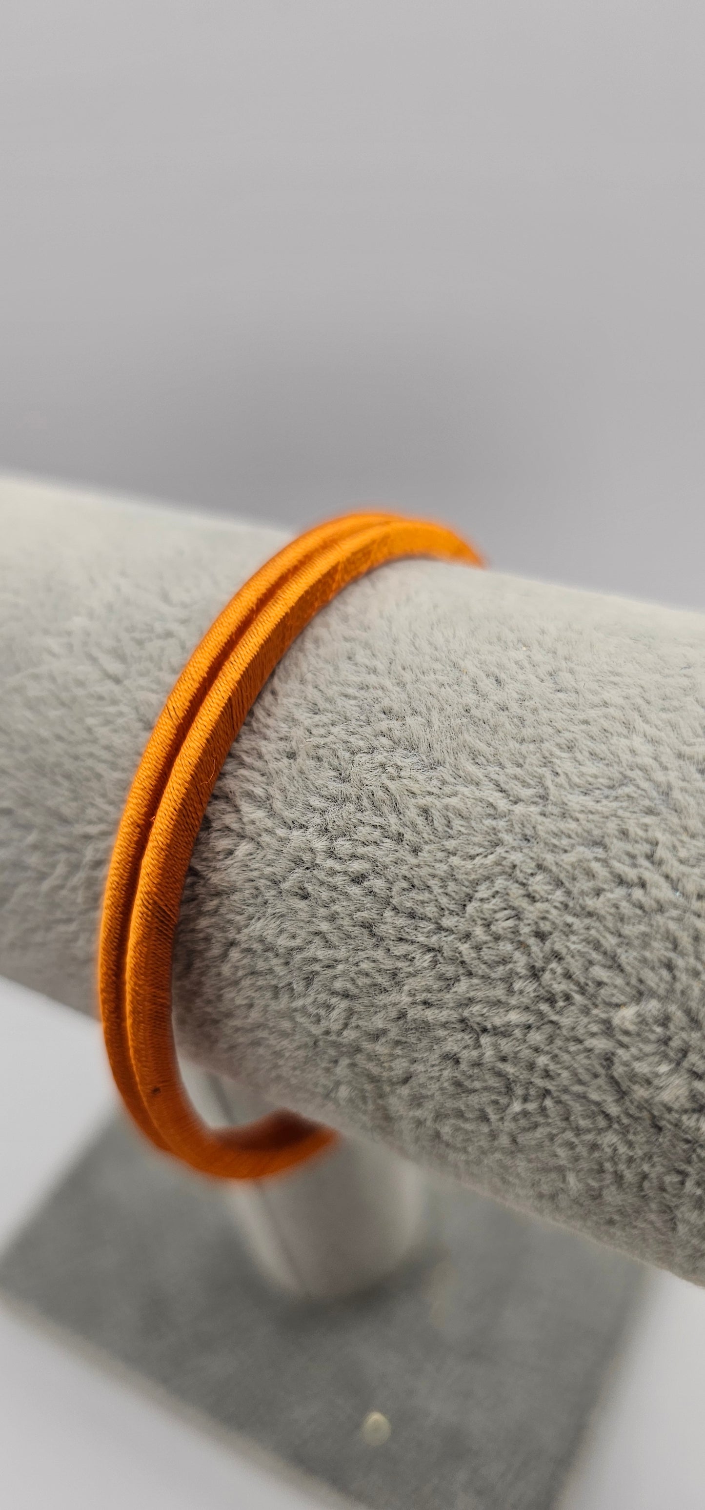 Orange Fabric Bangle