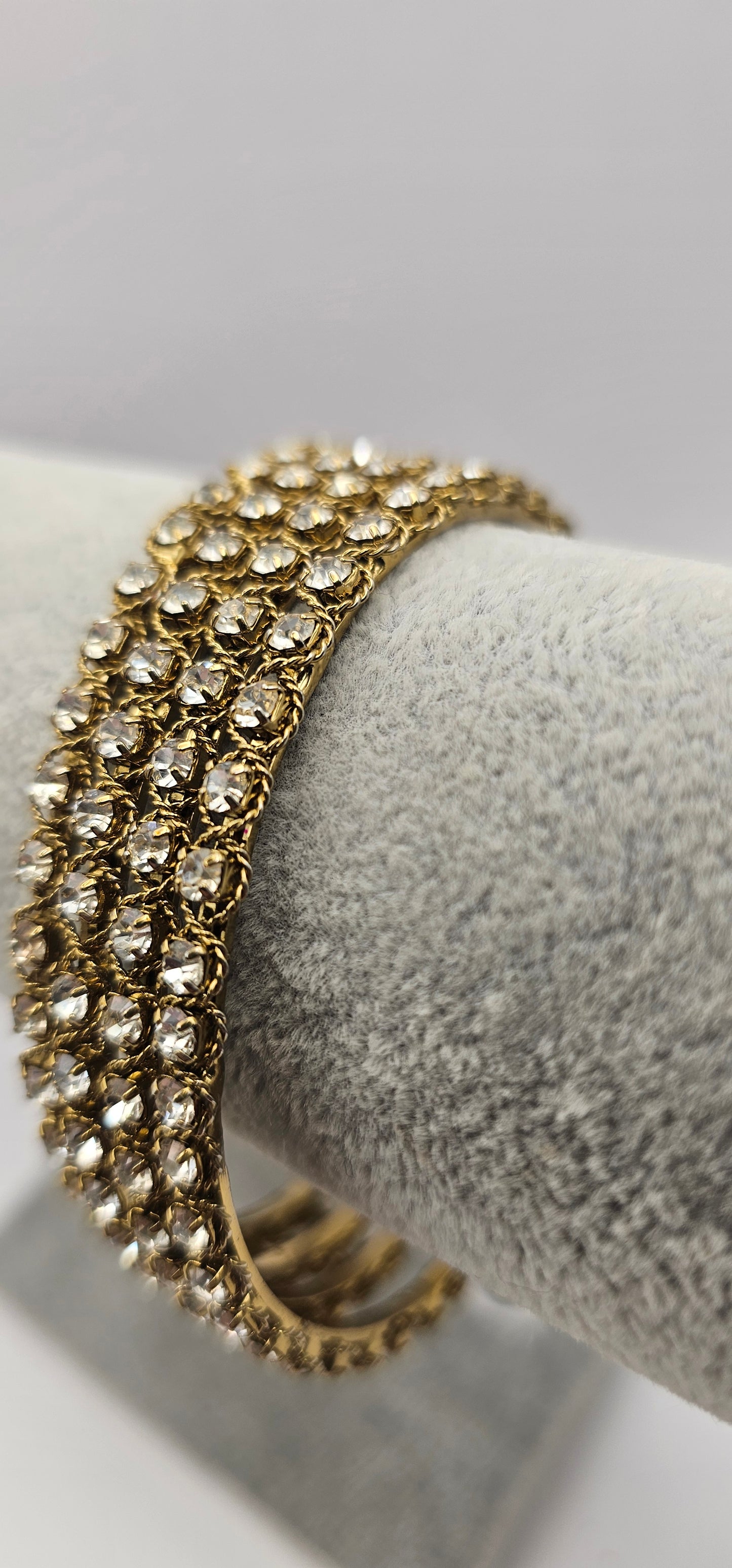 Original Antique Gold Polki Bangles Size 2.10