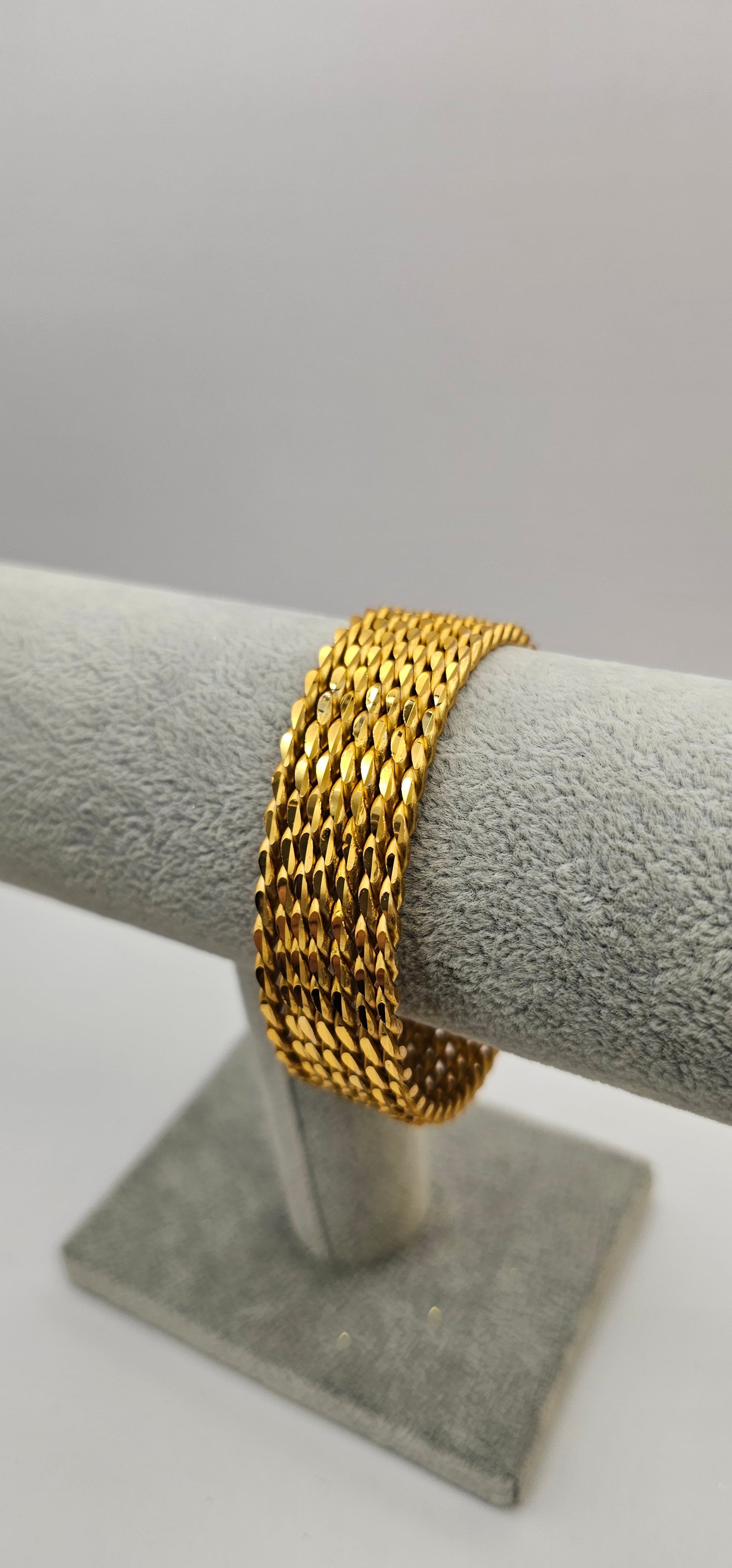 Gold Twisted Indian Bangles Size 2.10