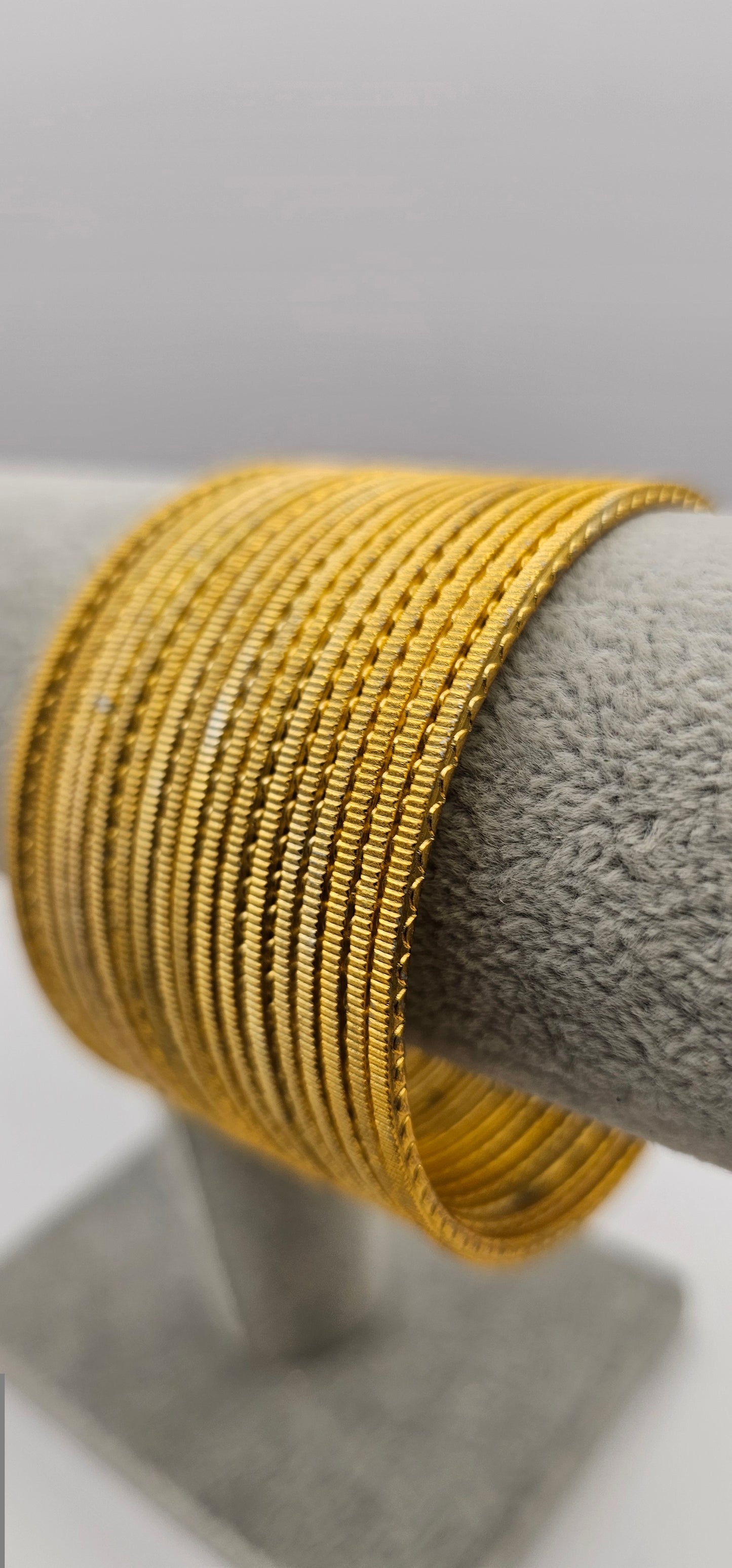 Gold Touchstone Metal Bangles Size 2.10