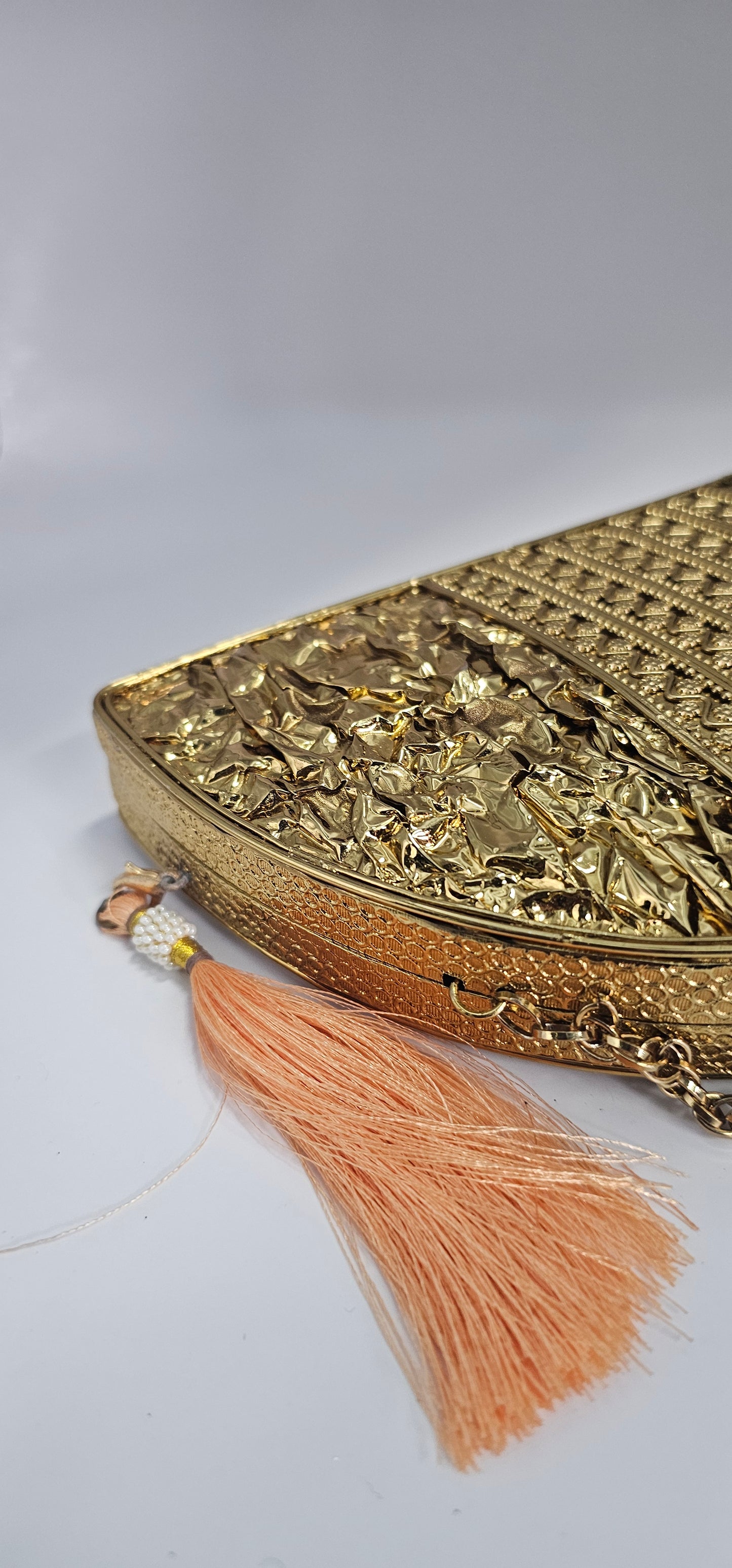 Gold & Mother Of Pearl Clutch Bag