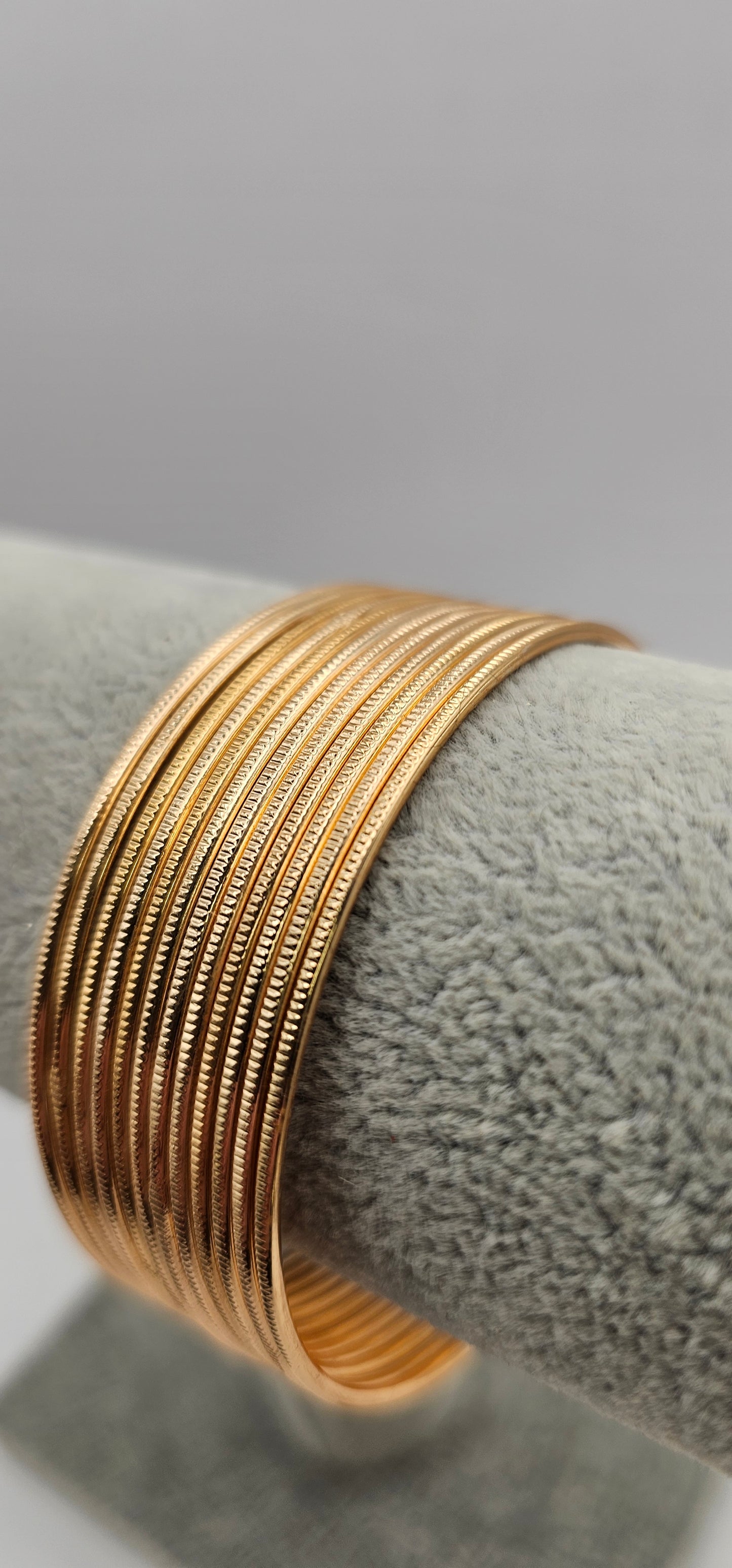 Indian Gold Touchstone Bangles Size 2.4