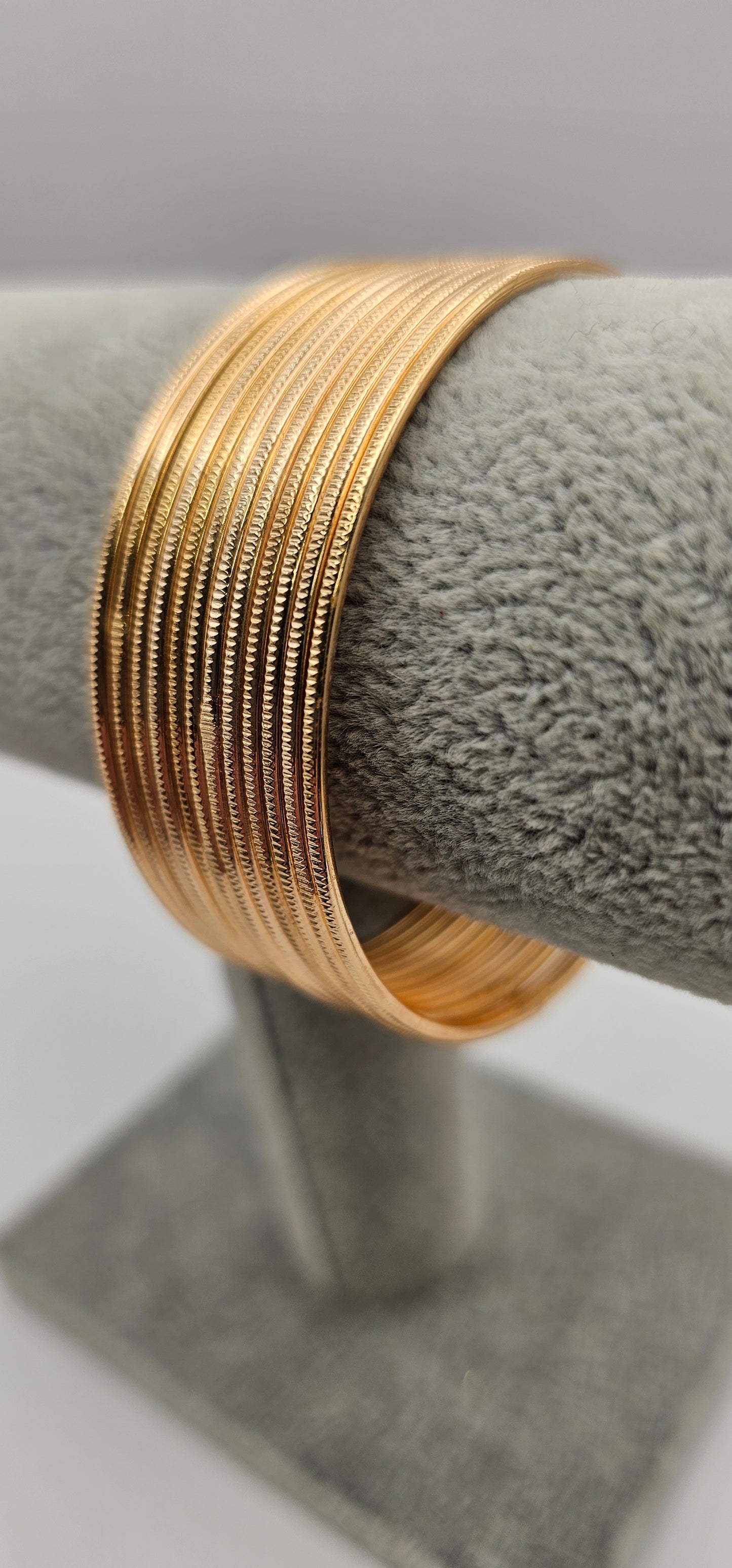 Indian Gold Touchstone Bangles Size 2.4