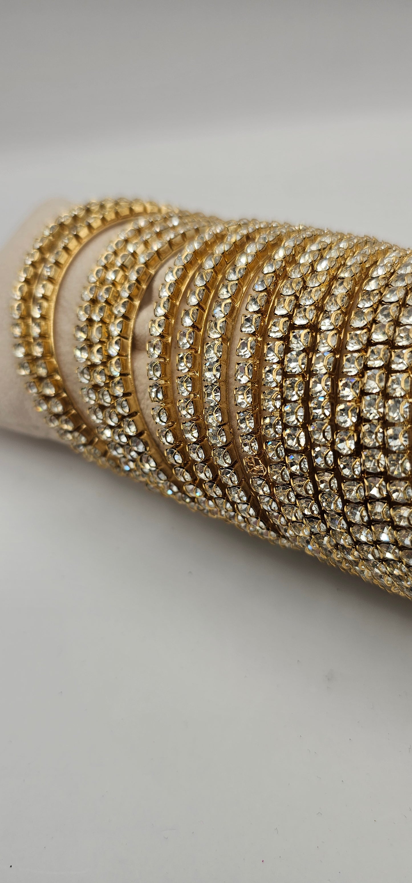 Original Antique Gold Polki Bangles Size 2.8