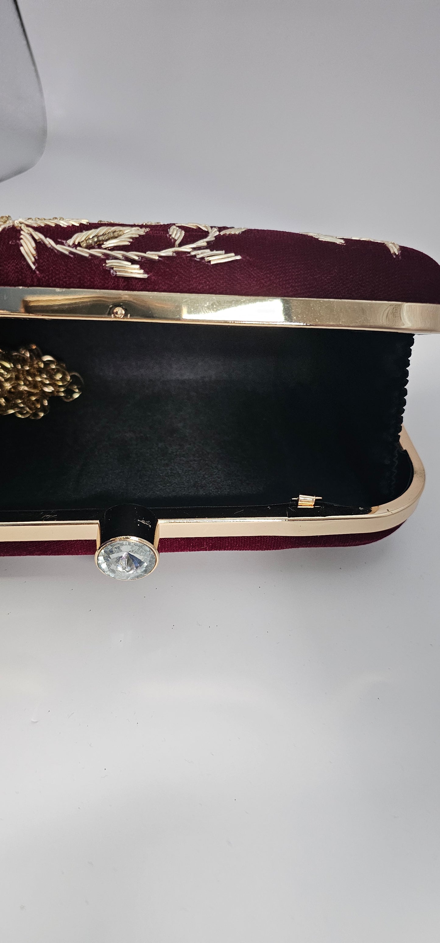 Indian Purse Indian Potli Maroon Velvet Polti Bag Indian Bag Pakistani Bag Pakistani Potli Indian Bridal Burgundy Dulhan Purse Zardozi Purse