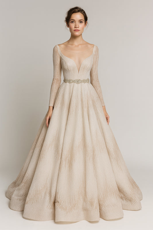 White English Bridal Dress/ Designer: Tina Valerdi