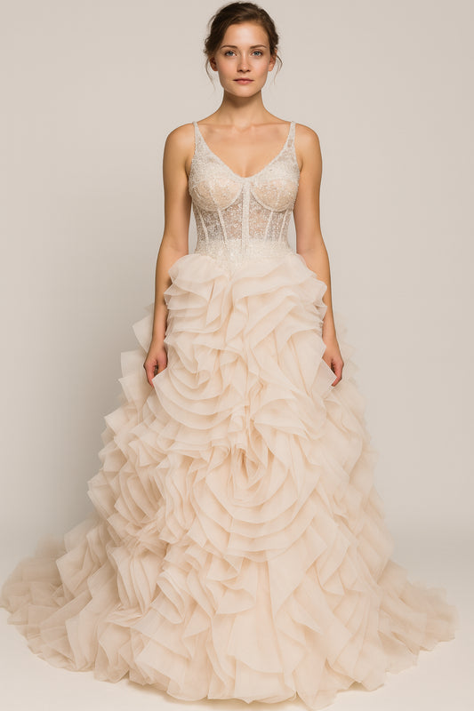 White English Bridal Dress