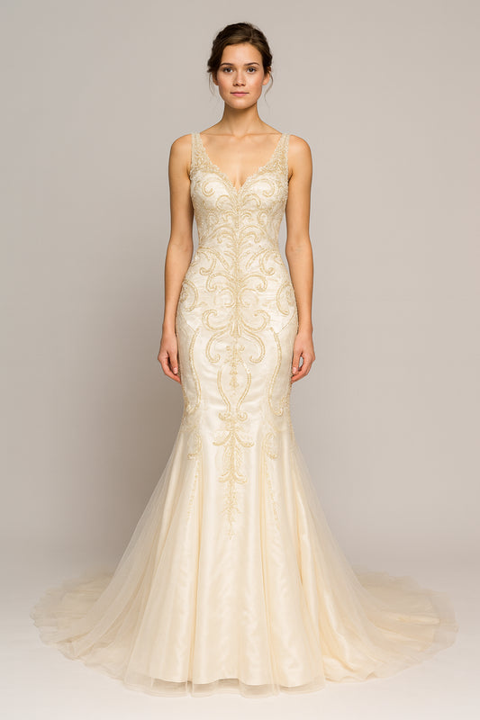 White English Bridal Dress