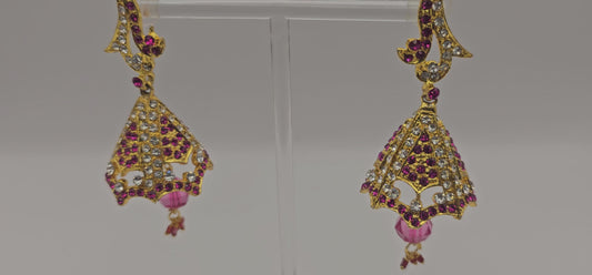 Stunning Micro Gold Plated Traditional Jhumka Earrings - Perfect For All Festival