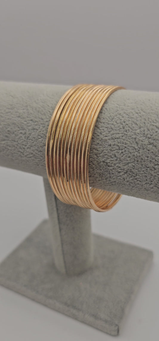 Indian Gold Touchstone Bangles Size 2.4