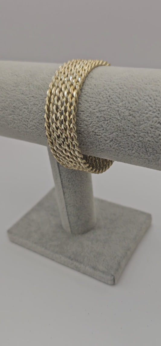 Ivory Gold Twisted Indian Bangles Size 2.8