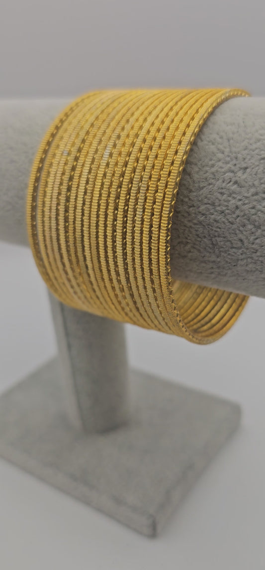 Gold Touchstone Metal Bangles Size 2.10
