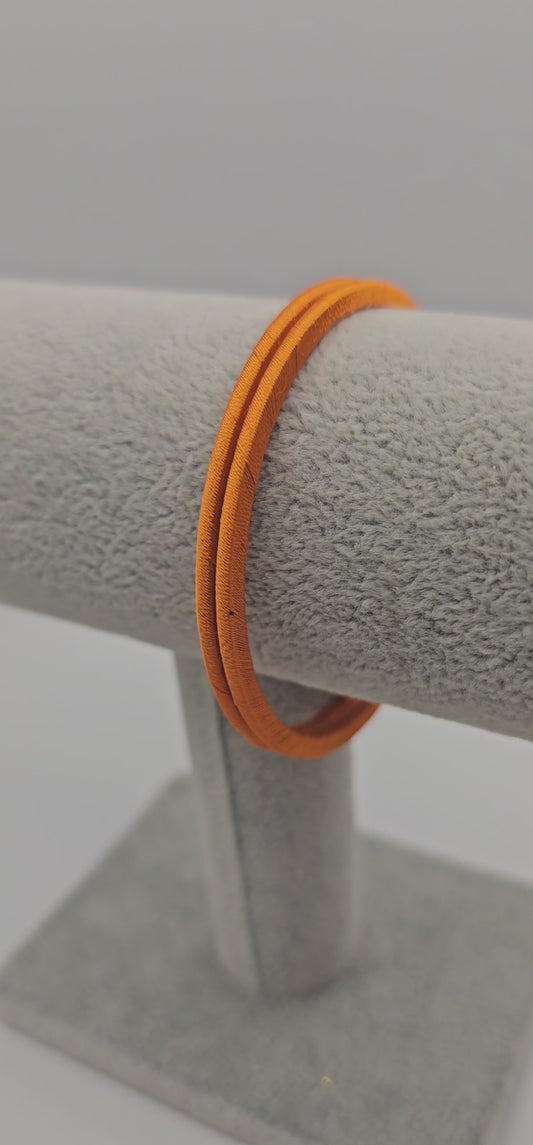 Orange Fabric Bangle