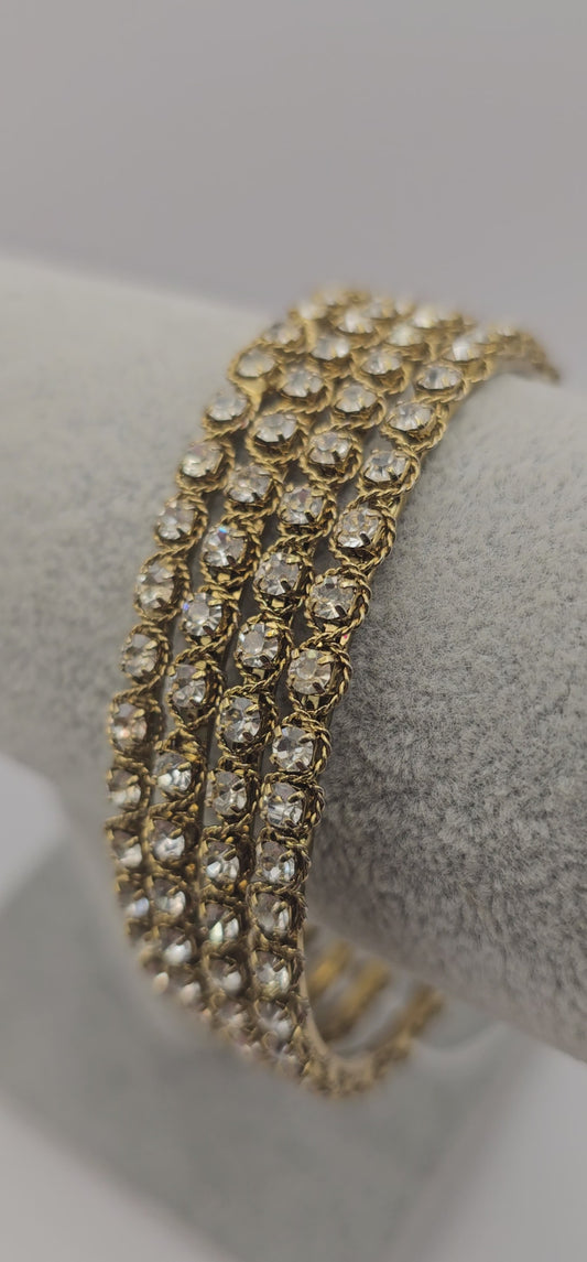 Original Antique Gold Polki Bangles Size 2.10