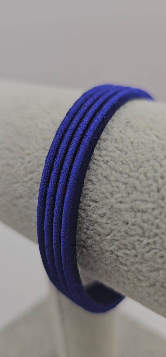Navy Indian Fabric Bangles Size