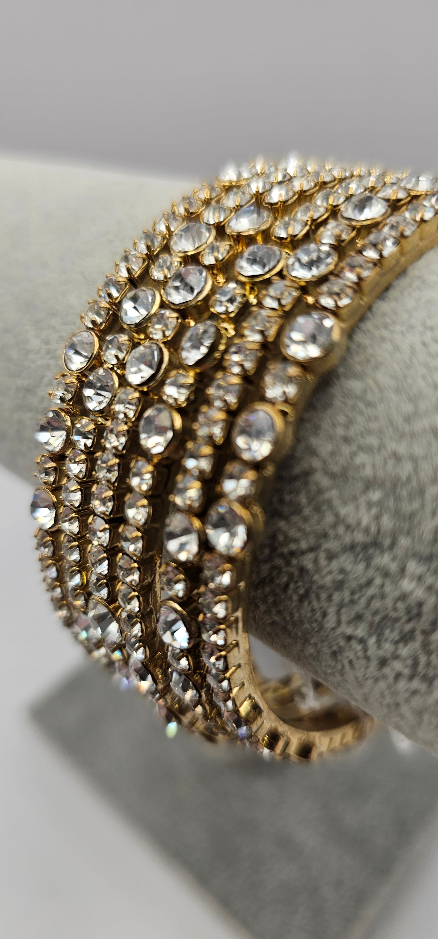 Original Antique Gold Polki Bangles Size 2.8