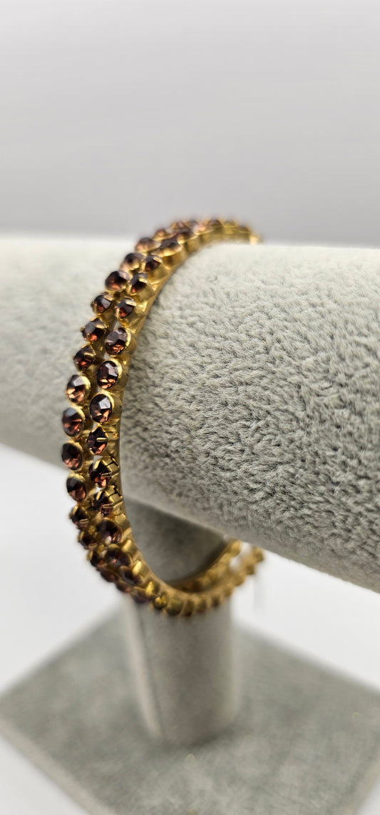 Topaz & Gold Set Bangle