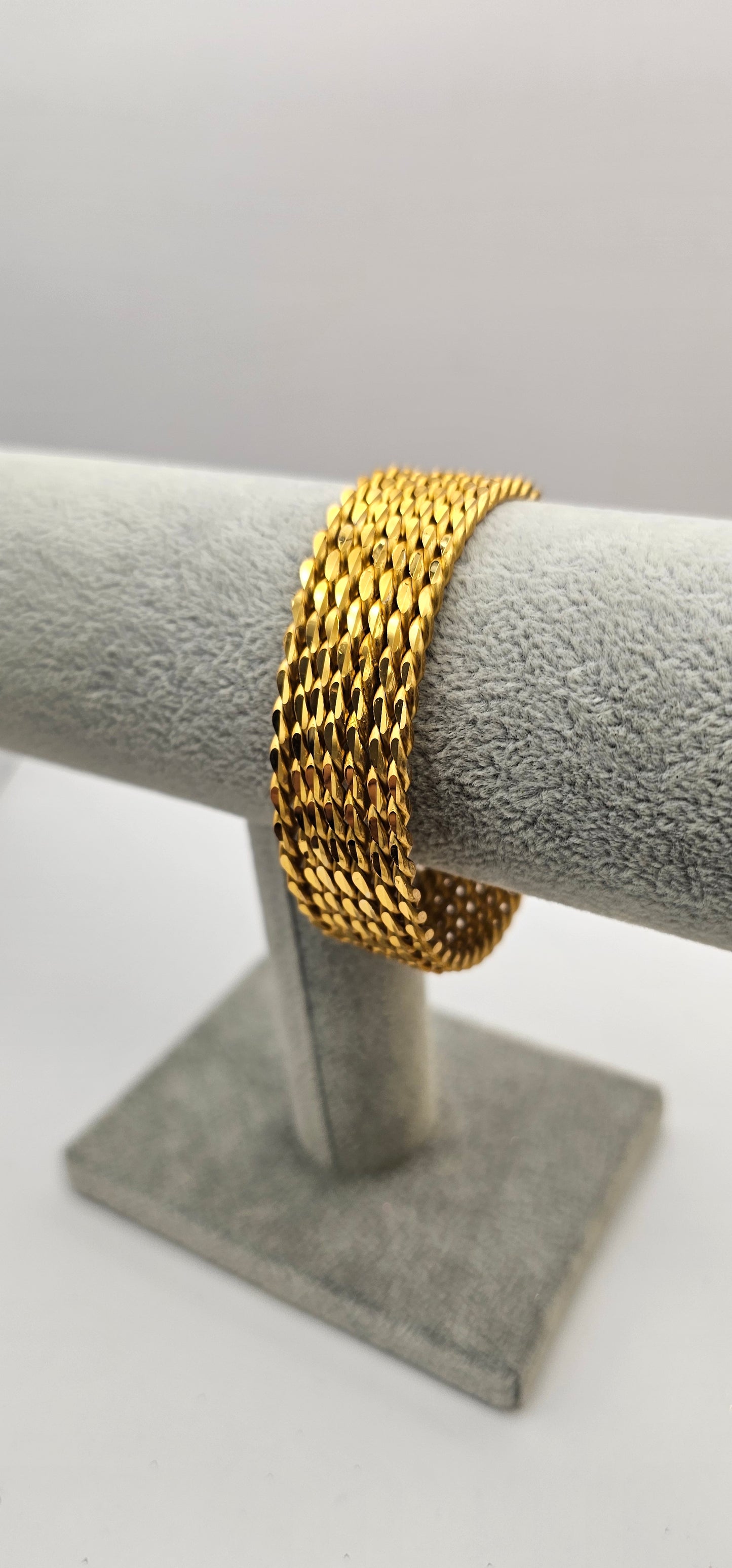 Gold Twisted Indian Bangles Size 2.10
