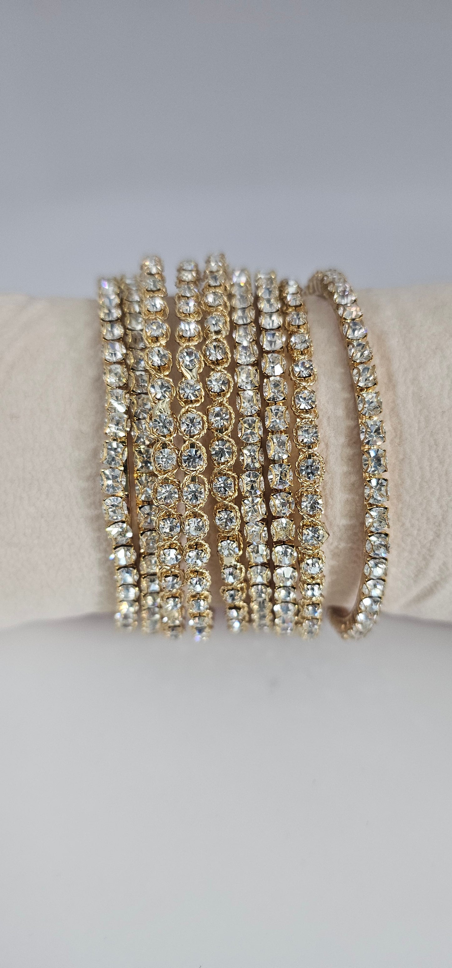 Original Antique Gold Polki Bangles Size 2.10