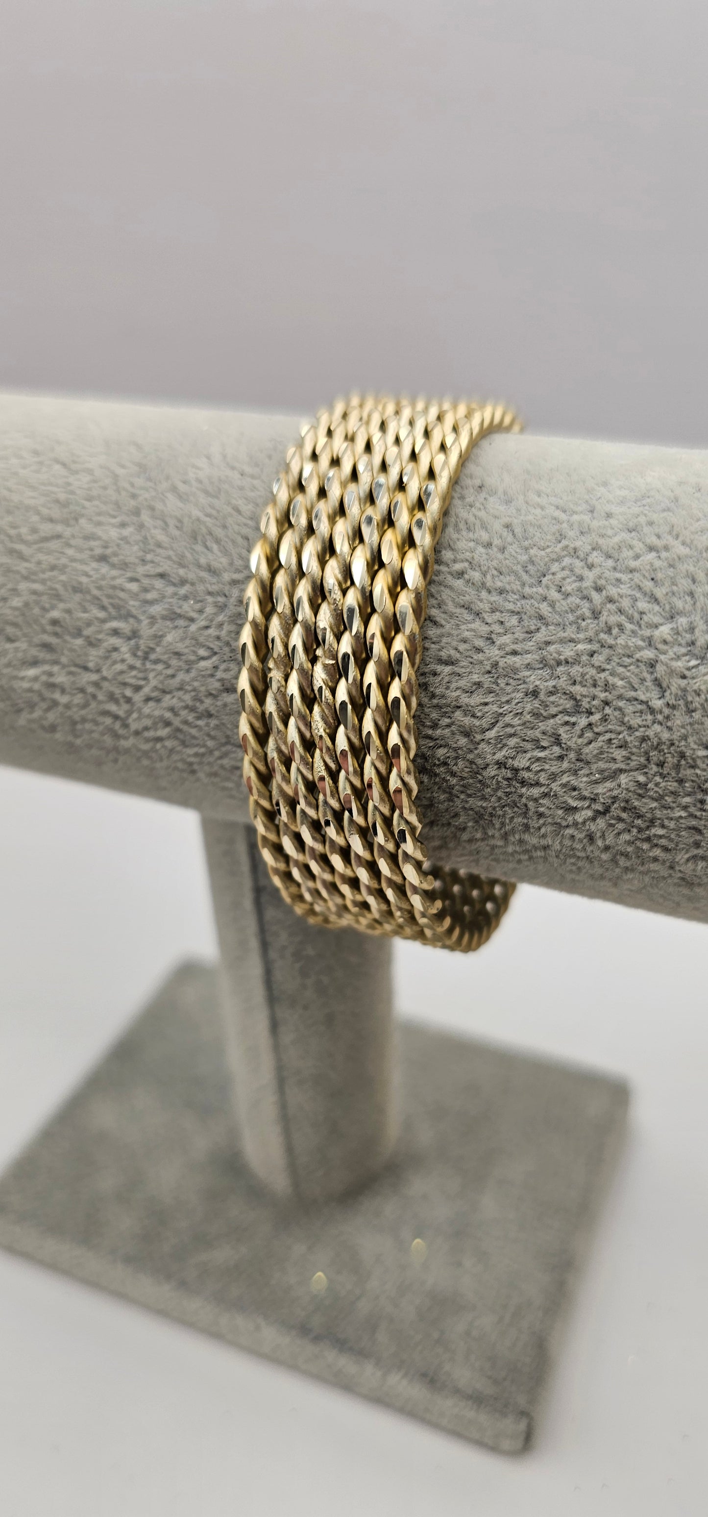 Ivory Gold Twisted Indian Bangles Size 2.10